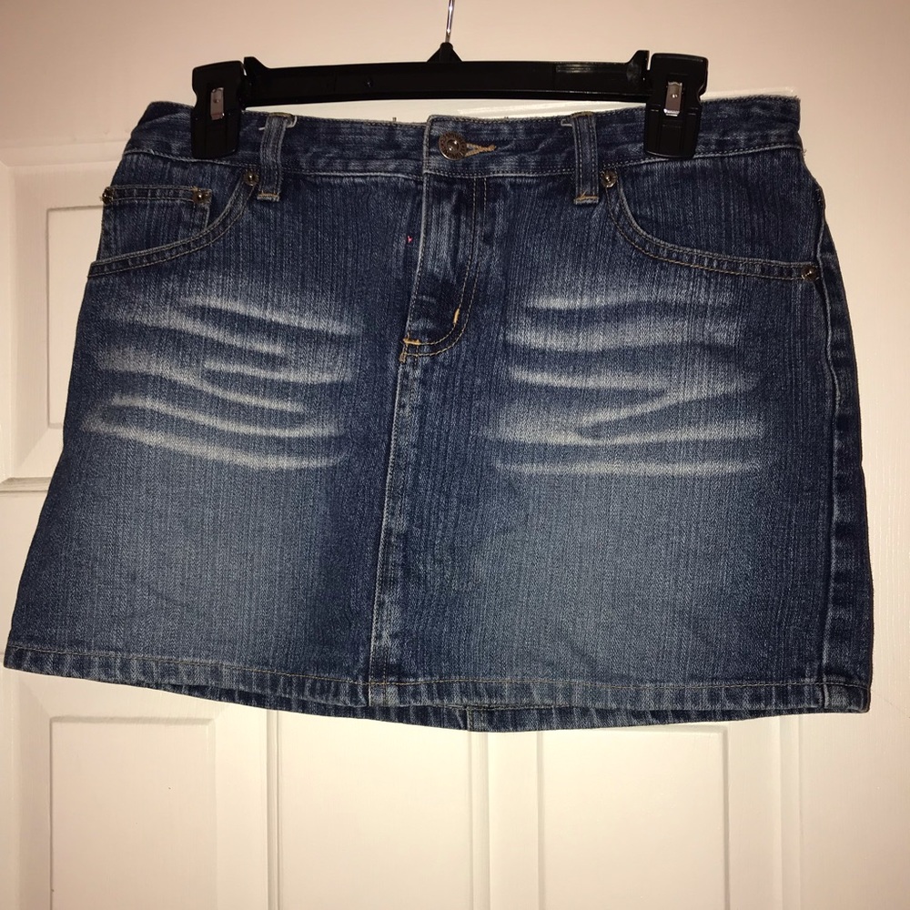 Medium Wash Denim Skirt